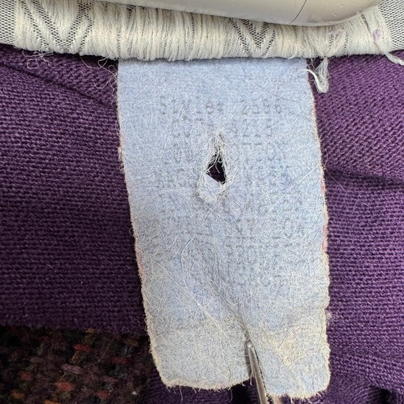 COVER CHARGE Cotton Knit Hooded Jacket SMALL Dk Purple USA Relaxed Fit Casual - Picture 9 of 9